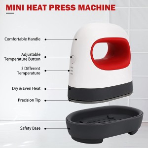 Craft EasyPress Mini Heat Press Machine for T Shirts Shoes Hats and Small HTV Vinyl Projects