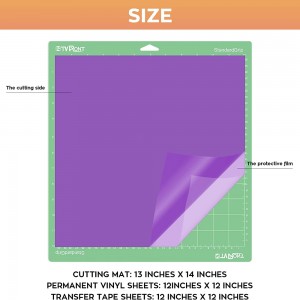HTV Heat Transfer Vinyl Bundle – 12″ x 12″ Heat Transfer Vinyl for DIY Fabrics T-Shirts
