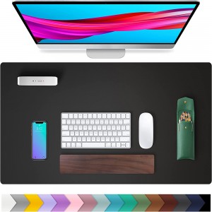Leather Desk Pad Protector,Mouse Pad,Office Desk Mat for Office and Home