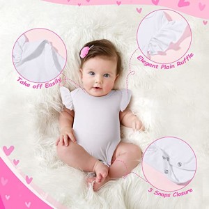 Sublimation Baby Blank Bodysuits White Short Sleeve Bodysuits for Baby