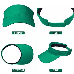 Sport Wear Athletic Sun Visor Caps Adjustable Sun Protection Visors