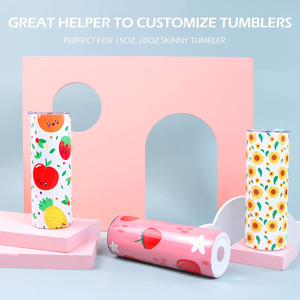 Sublimation Tumblers Wrap Compatible with Cricut Mug Press