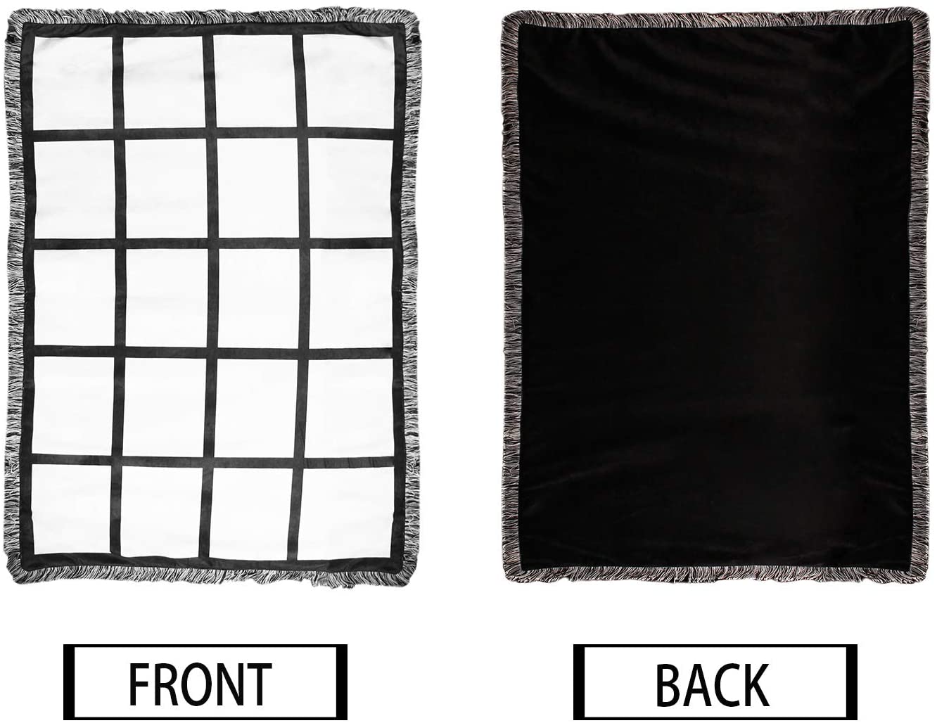Sublimation Throw Blanket with 9 Panels for Sublimation Printing by Vapor  Apparel - 54 x 38