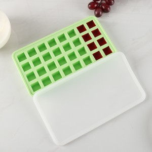 High Quantity 32 Cavity Crystal Clear Ice Ball Maker Food Grade Silicone Ice Cube Tray Mold
