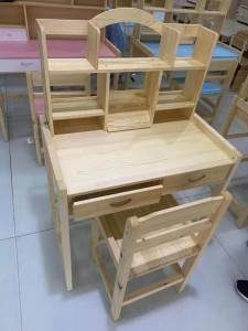 WOODEN desk chair set for kid family