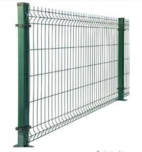 PVC coated 3D wire curved mesh fence / welded garden fence panel
