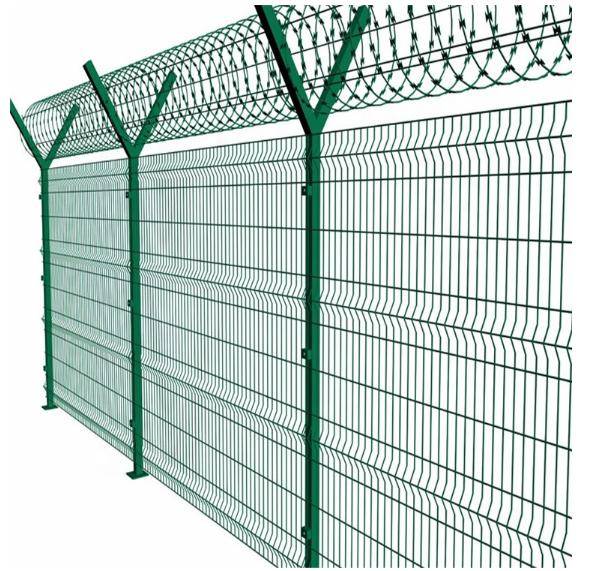 PVC coated 3D wire curved mesh fence / welded garden fence panel Featured Image