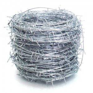 Galvanized barb wire fence sale/barbed wire price per roll/farm fence