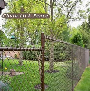 Hot dipped galvanized chain link wire mesh fence farm fence