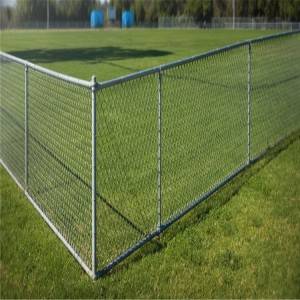 Galvanized and PVC coated rhombus chain link fence