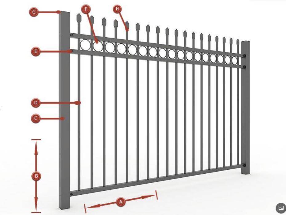 Renewable Design for Anti-Climb Wire Mesh Fence -
 wrought iron fence  – Xinhai