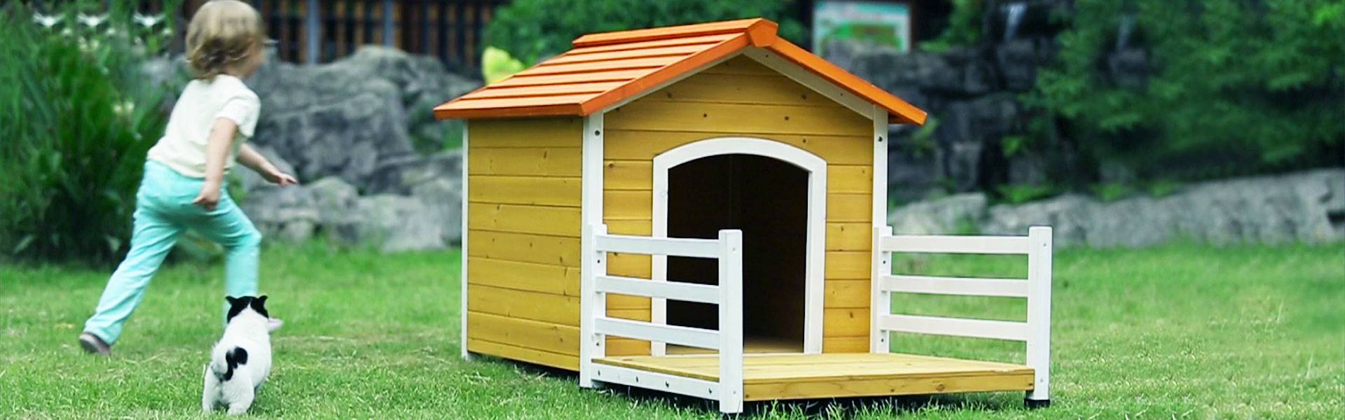 casa animal de estimação de madeira