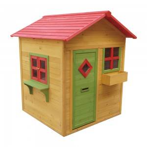 OEM/ODM Supplier Garden Swing And Slide - C243 Wooden Cubby House Wholesale For Kids – GHS