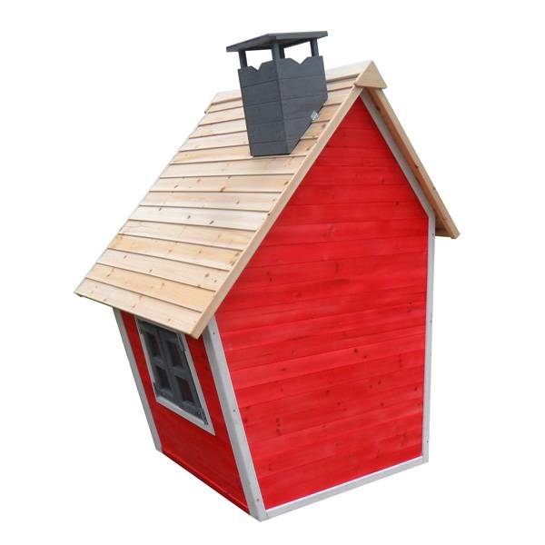 Factory best selling Custom Swing Set - Chimney Playhouse Children Cubby Outdoor Playhouse – GHS