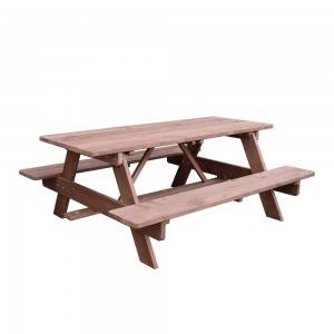 Mesa de jardín plegable de madera para adultos