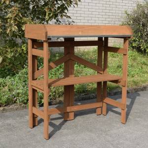 T050 Outdoor Wooden Folding Working Table for Garden