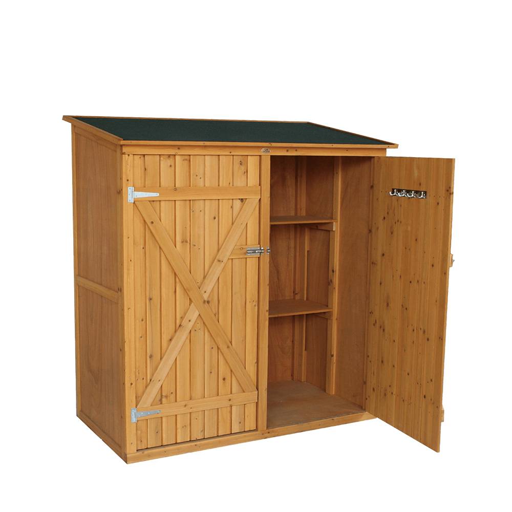 G414 Wooden Garden Shed With Tied Storage Space Featured Image