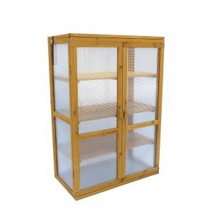 G423 Wood Multilayer Garden Greenhouse With Plexi Glass