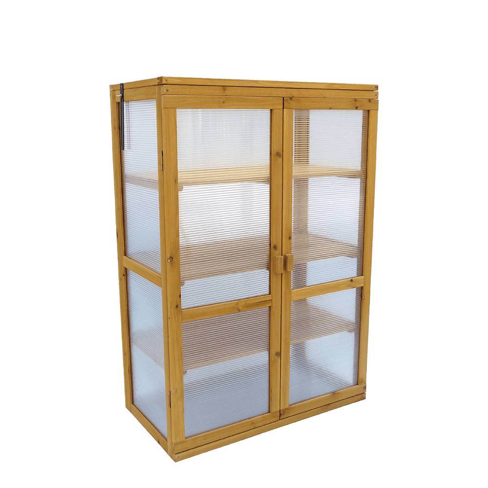OEM Customized Work Shop Table - G423 Wood Multilayer Garden Greenhouse With Plexi Glass – GHS
