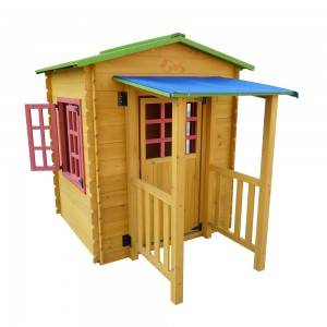 C041 Casita de juegos de madera Cubby de madera para niños al aire libre