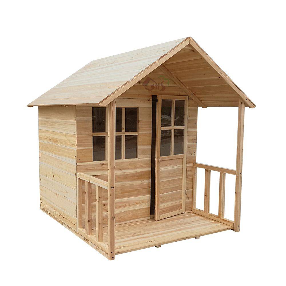 C409 Outdoor Wholesale Garden Wood Play House for Kids Cubby House Supplier Featured Image