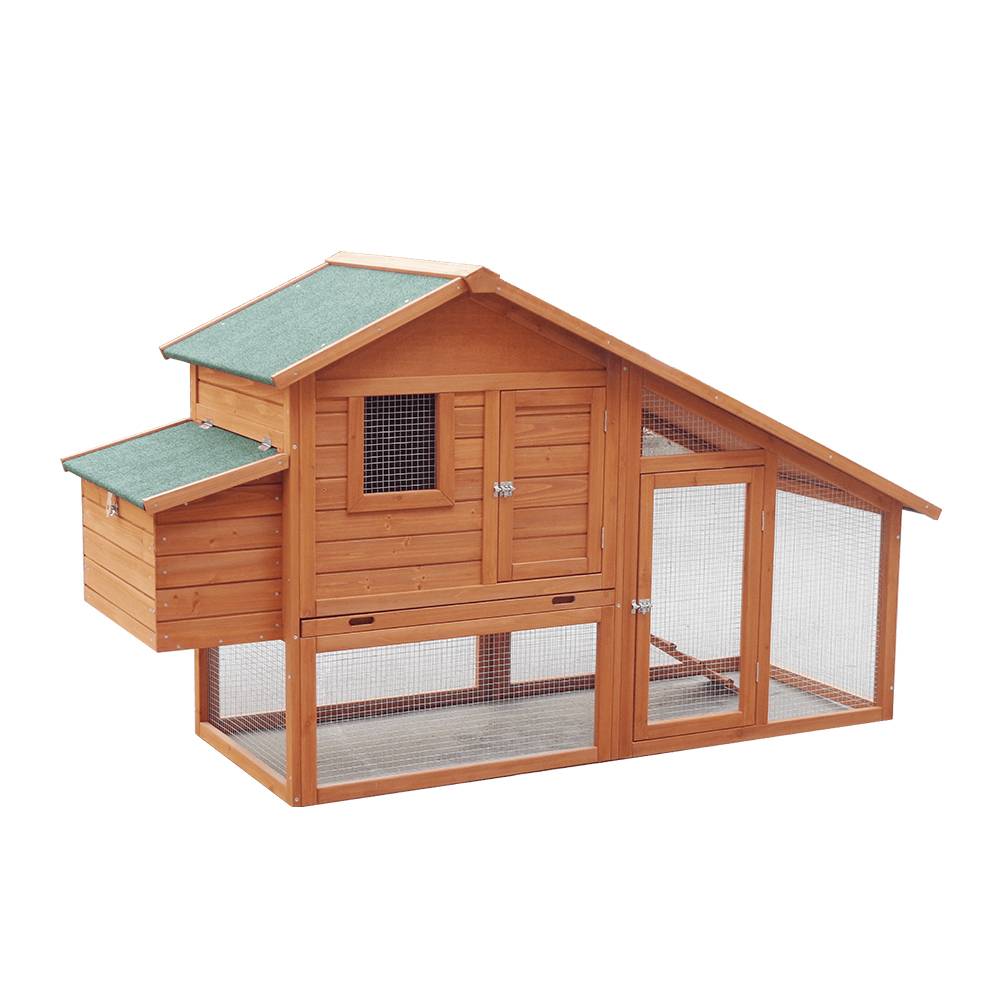 P517 Weather-Proof Wood Chicken Coop With Storage And Tiered Space Featured Image