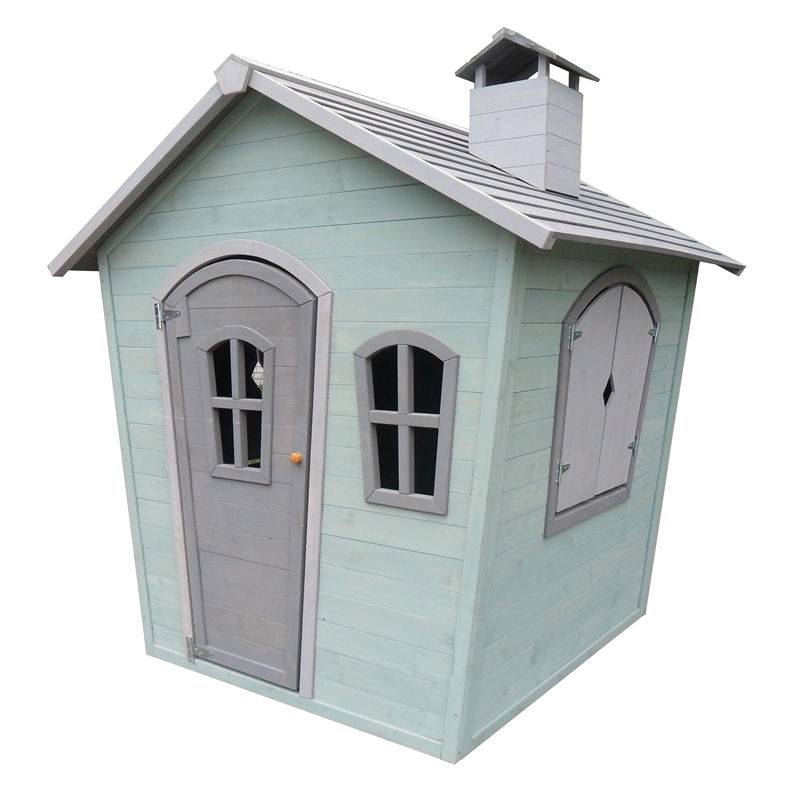 C276 Small Wooden Outdoor Playhouse Wood Children Cubby For Kids Featured Image