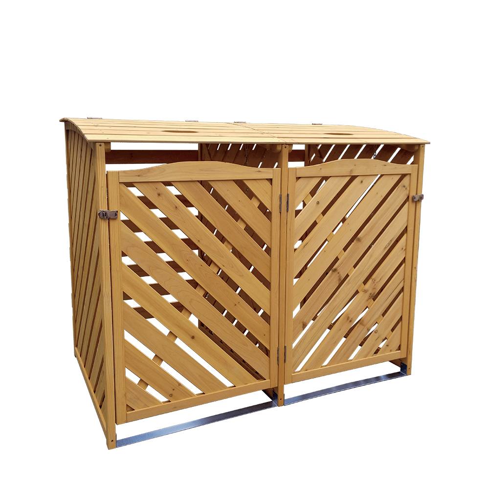 Massive Selection for Garden Planter Pots - G089 Wood Double Garbage Box With Large Space – GHS
