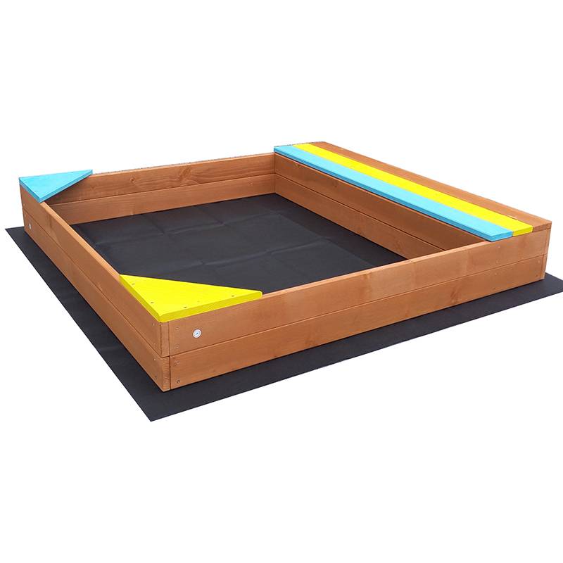 One of Hottest for Rabbit 3 Tier Cage - C069 Wood Sandpit with Seats and Storage For Kids – GHS