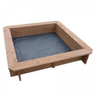 C051 Деревянная песочница хорошего качества с сиденьем для детей