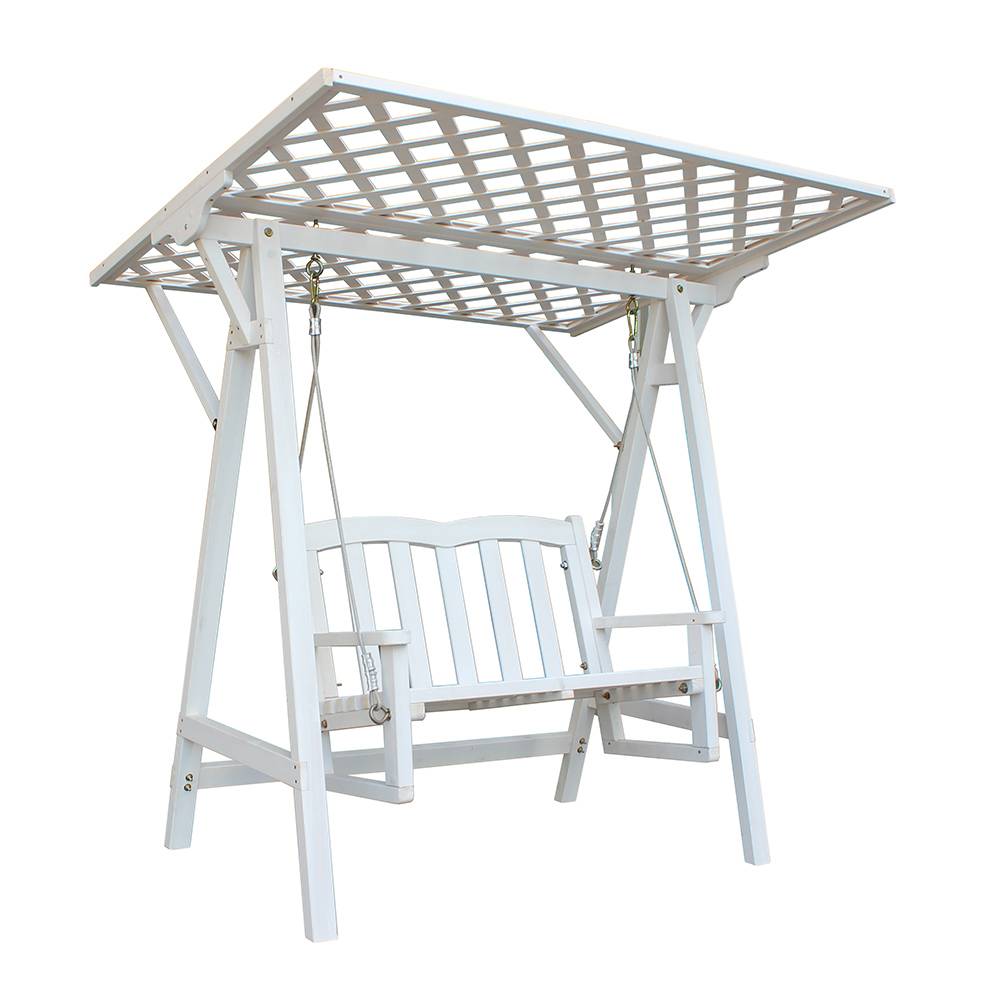 wooden Outdoor Canopy Swing chair
