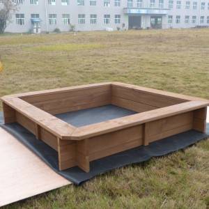 C051 Good Quality Wooden Sandbox with Seat for Kids