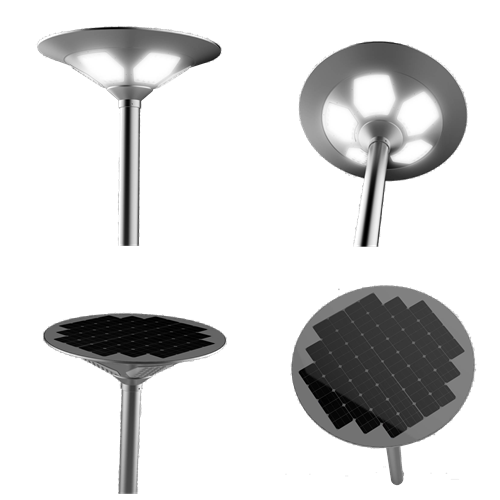 Unique Round Design Led Solar Street Light Price With Pole