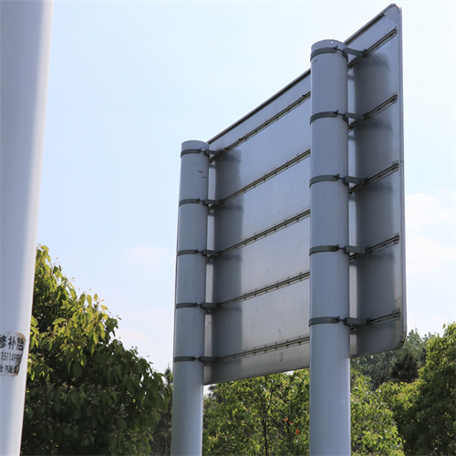 Double Column 5m Traffic Sign Vertical Street Light Pole