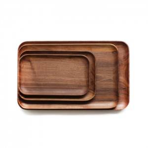 High Quality Reusable Natural Wooden Tray With Custom Logo
