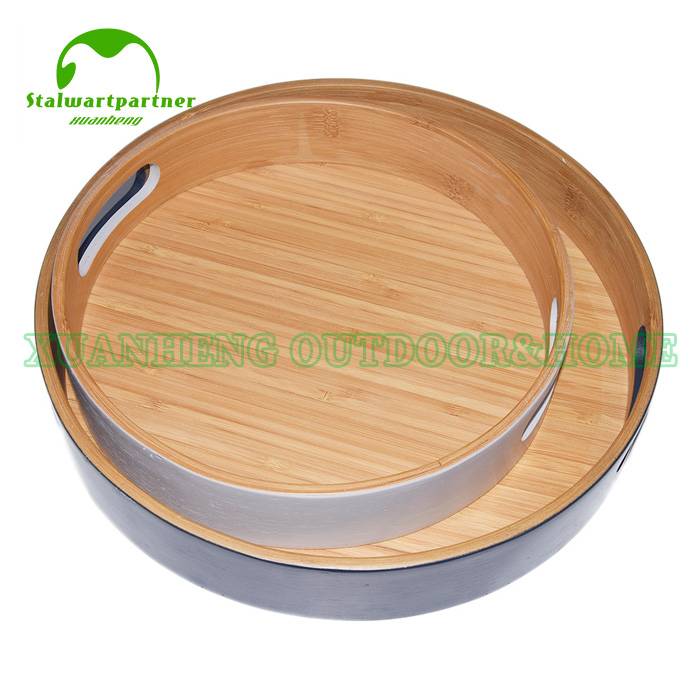 Healthy Bamboo Tray Serving Restaurant Breakfast Tray