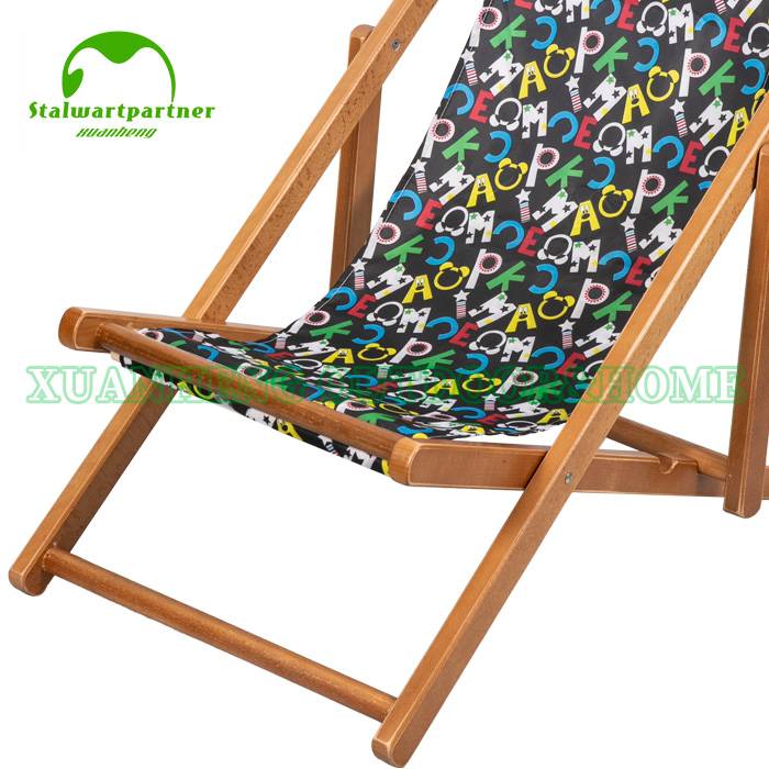China Foldable Canvas Sling Chair Kids, Wooden Sling Back Beach Chairs