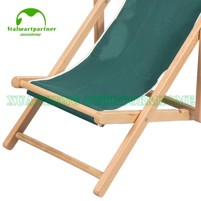 Children Garden Party Beach Wooden Deck Chair XH-W010