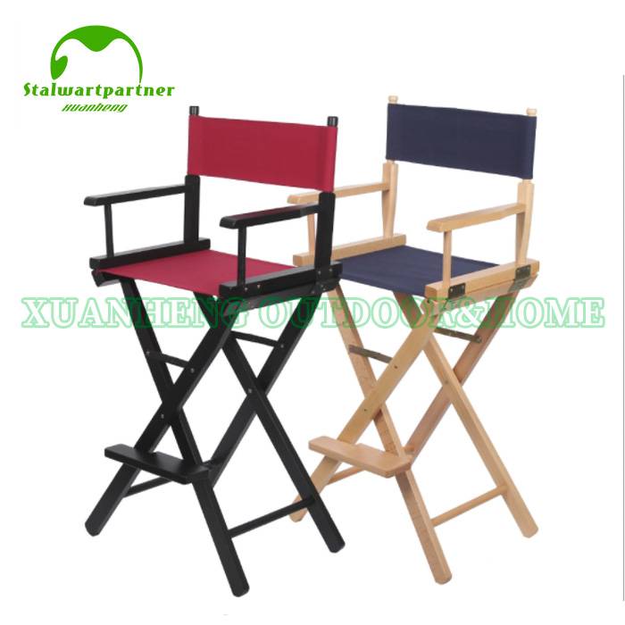 Portable Professional Wood Director Makeup Chair XH-Y020