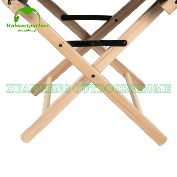 Natural Frame Canvas Wooden Bar Stool Bench XH-Y007