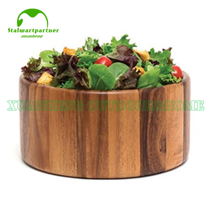 Wood Round Tray Fruit Bowl Food Bowl Nuts Bowl Salad Bowl