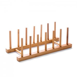 Kitchen Bamboo Storage Holder Stand for Dish Bowl