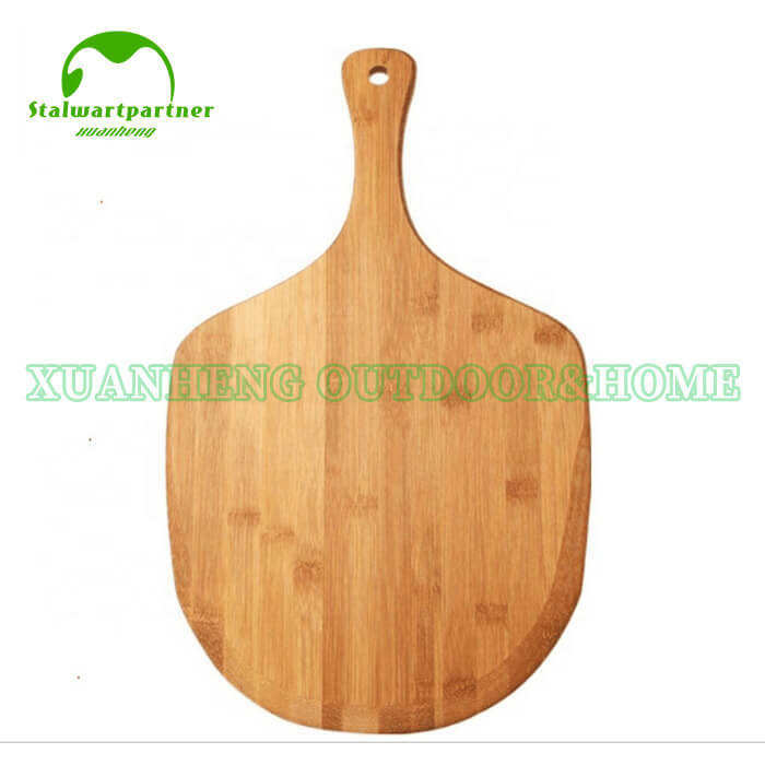 Eco-friendly Custom Size Bamboo Pizza Cutting Board With Handle