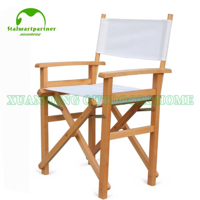 Oxford Fabric Fold Wooden Bar Stool Designs Chair  XH-Y033