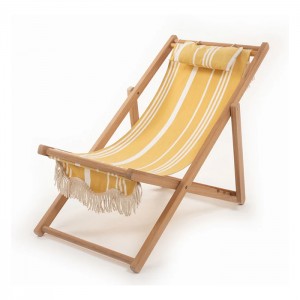 Wooden Lounger Sun Beach Chair For Seaside Or Swimming Pool  XH-X117