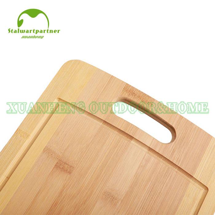 Natural Bamboo Cutting Chopping Board With Handle  XH-A065