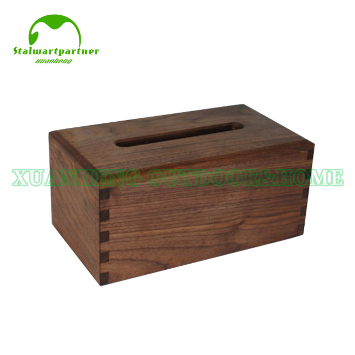 Wooden Tissue Storage Box