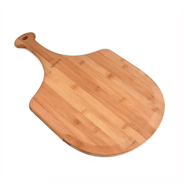 Eco-friendly Custom Size Bamboo Pizza Cutting Board With Handle Featured Image