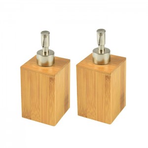 Manufactur standard Bamboo Drawer Dividers - Bamboo Shampoo Bottle Shower Shampoo Bottle Holder Soap Dispenser Pump – Xuanheng