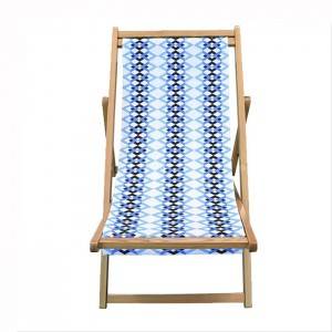 Outdoor Leisure Height Adjustable Folding Beach Wooden Garden Relax Deck Chair XH-X032
